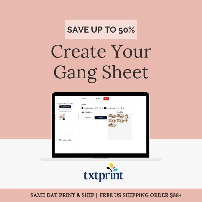 Create DTF Gang Sheet