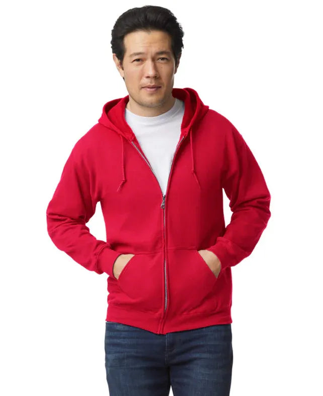 Design Custom Zip Up Hoodies - Gildan 18600 Heavy Blend Hooded Sweatshirt