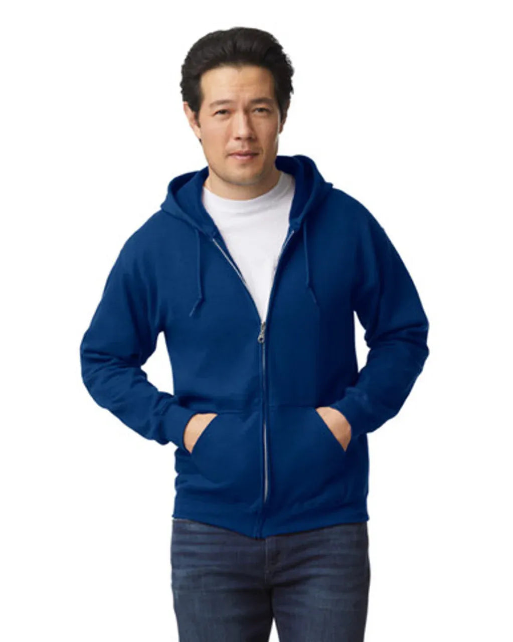 Design Custom Zip Up Hoodies - Gildan 18600 Heavy Blend Hooded Sweatshirt