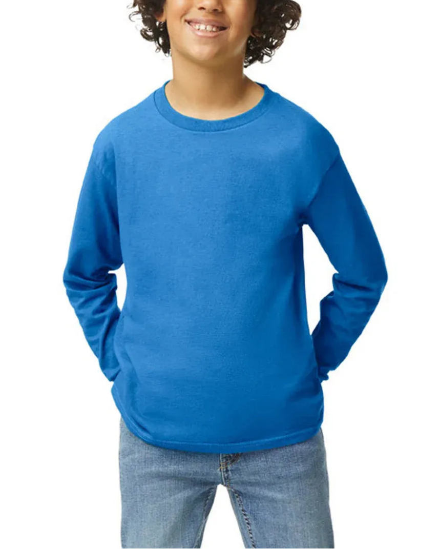 Kids Custom Long Sleeve Tee Shirts - Gildan G5400B Youth