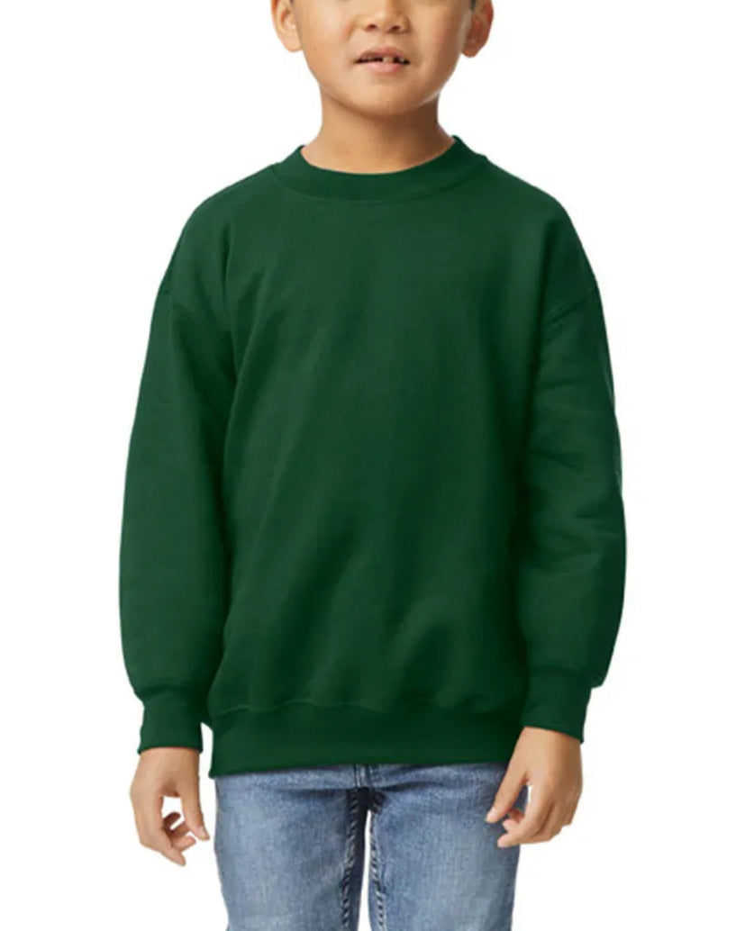 Kids Custom Long Sleeve Sweatshirts - Gildan 18000B Youth
