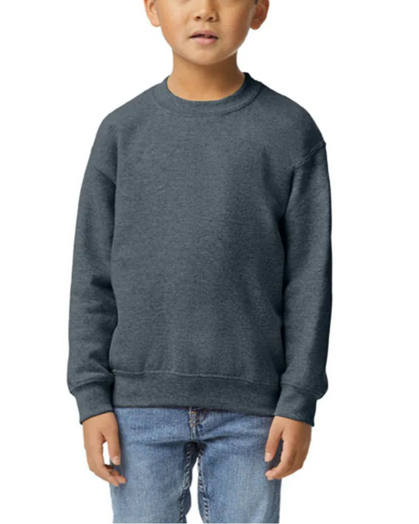 Kids Custom Long Sleeve Sweatshirts - Gildan 18000B Youth