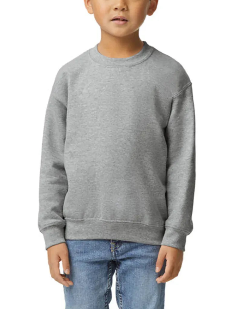 Kids Custom Long Sleeve Sweatshirts - Gildan 18000B Youth